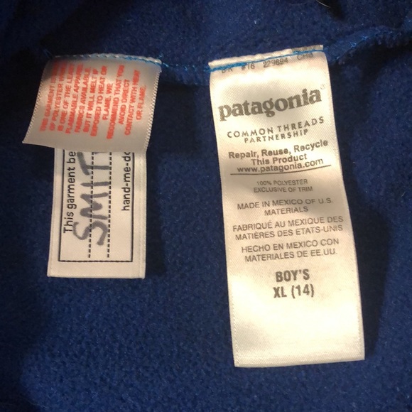 Patagonia kids pull over XL 14 - Picture 5 of 5